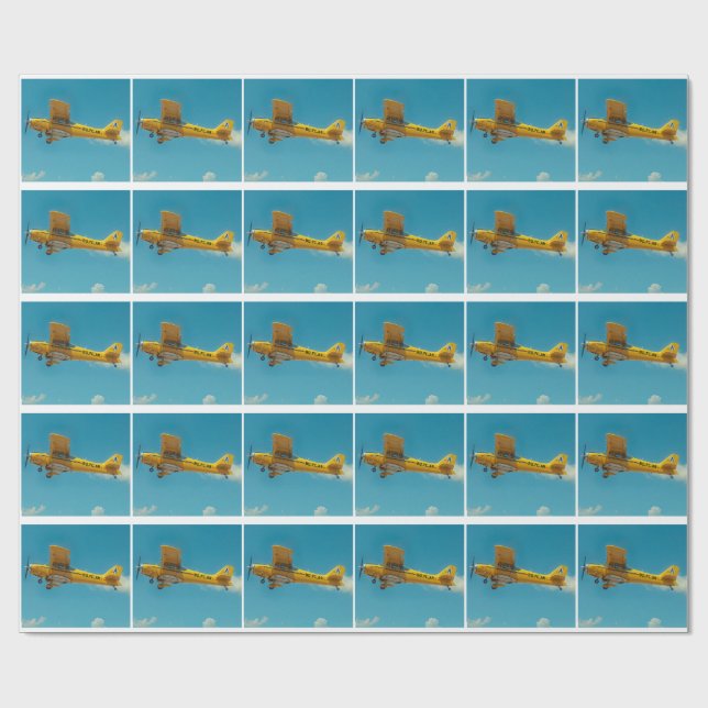 Papel De Presente yellow flyer high (Aberto)