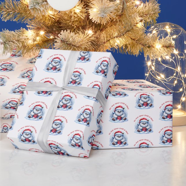 Papel De Presente Yeti com Presente – Não Abra	 (Feriados)