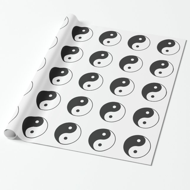 Papel De Presente Yin Yang (Desenrolado)
