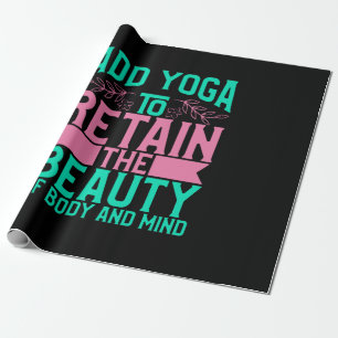 Papel De Presente Yoga Lover   Add Yoga To Retain The Beauty