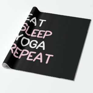 Papel De Presente Yoga Lover Eat Sleep Yoga Repeat