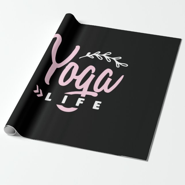 Papel De Presente Yoga Lover | Yoga Life (Desenrolado)