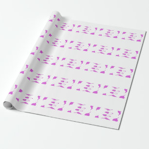 Papel De Presente Yoga meditação relaxamento roxo claro branco yoga