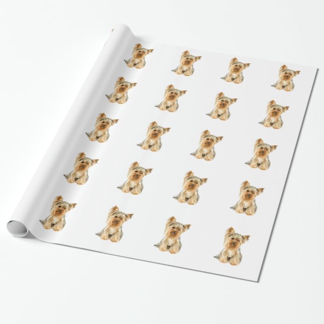 Papel De Presente Yorkshire terrier (Desenrolado)