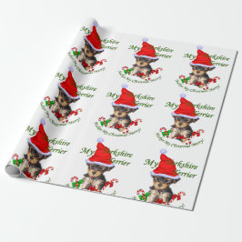 Papel De Presente Yorkshire Terrier Natal