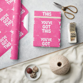 Papel De Presente You've got this words on pink