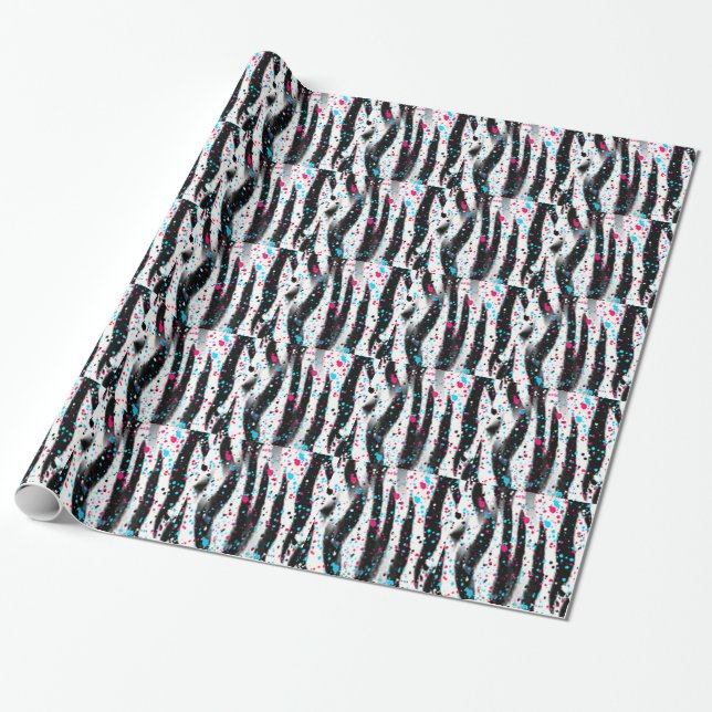 Papel De Presente Zebra (Desenrolado)