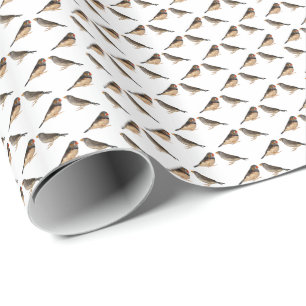 Papel De Presente Zebra Finch Frenzy Wrapper Paper