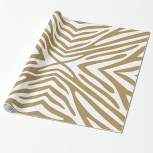 Papel De Presente Zebra Neutra de Febre