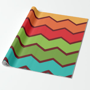 Papel De Presente Zigzag 1970