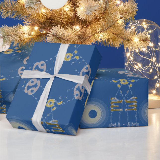 Papel De Presente Zodiac Signs Numerical Symbols  (Feriados)