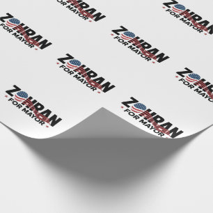 Papel De Presente Zohran Mamdani Candidato a Prefeito de NYC EUA