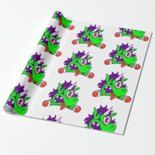 Papel De Presente zombie animal unicorn halloween assustadora
