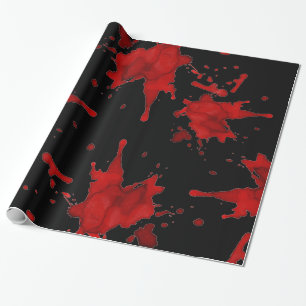 Papel De Presente Zombie Splatter