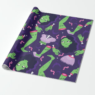 Papel De Presente zumbi-zumbi-zumbis-mortos-vivos vomita morcegos as