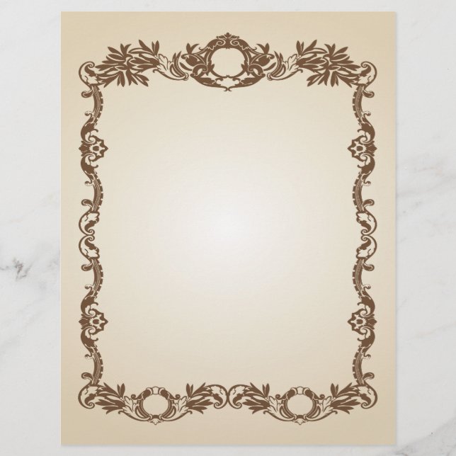 Papel de Procura de Pergaminho Vintage (Frente)