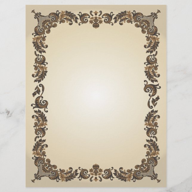 Papel de Procura de Pergaminho Vintage (Frente)