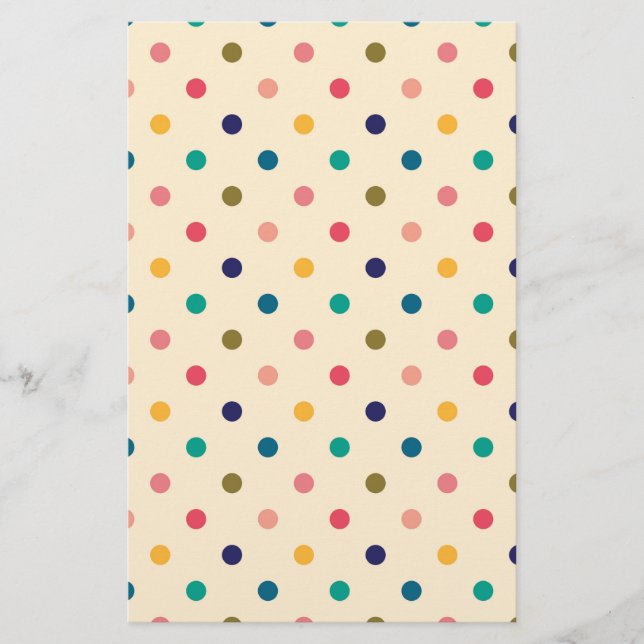 Papel de quebra de sabão de ponto e várias cores (Frente)