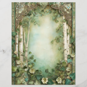 Papel de Rascunho de Álbum de Recortes Florestal d