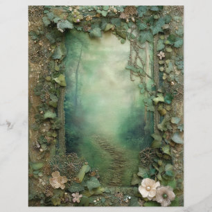 Papel de Rascunho para Álbum de Recortes Floresta
