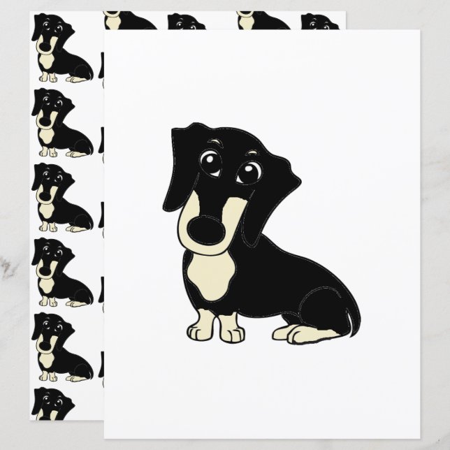 papel de rascunho preto e creme (Frente/Verso)