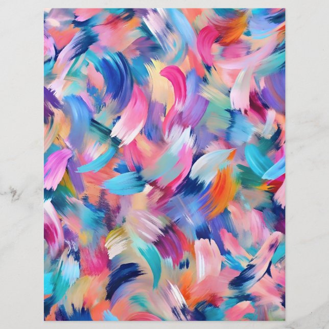 Papel de raspagem de pincéis cor-de-rosa (Frente)