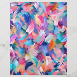 Papel de raspagem de pincel colorido abstrato