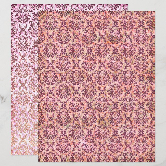 Papel de raspagem para motif do Magenta shabby vin (Frente/Verso)