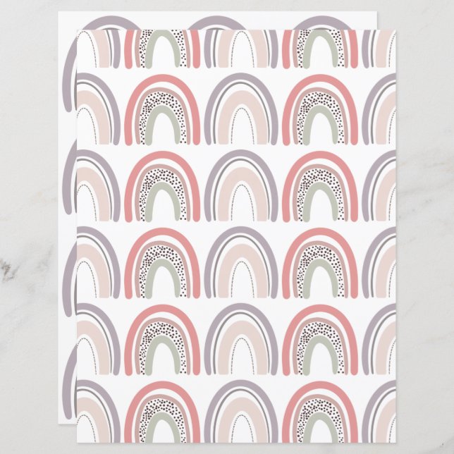 papel de rasparia arco-íris (Frente/Verso)