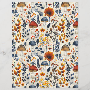 papel de rasparia colorido para a queda de cogumel