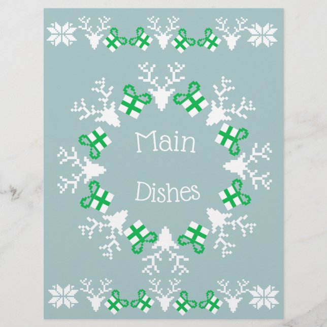Papel de recebimento de férias de Natal (Frente)