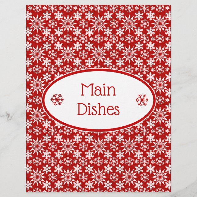 Papel de recebimento dos flocos de neve de festas  (Frente)