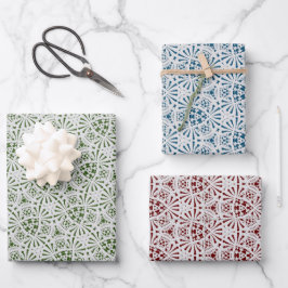 Papel de rendas embutido