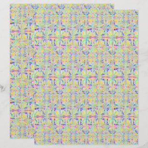 Papel de Scrapbook Abstrato de Páscoa Pastel 2 Lad