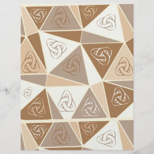 Papel de scrapbook abstrato marrom