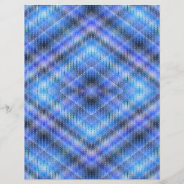 Papel de Scrapbook Argyle Azul Página 2 Lados