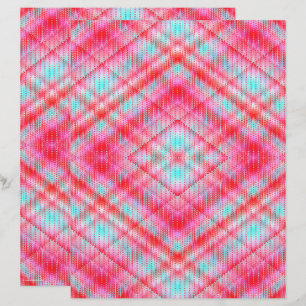 Papel de Scrapbook Argyle Rosa Página 2 Lados