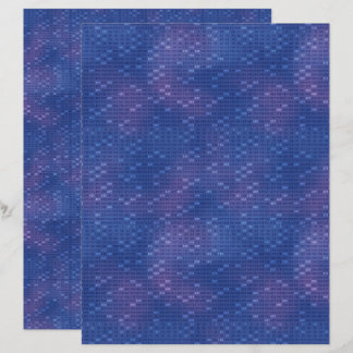 Papel de Scrapbook Azul Escuro da Peneira de Erató