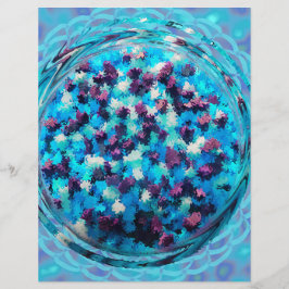 Papel de Scrapbook Blue Potpourri 2 Lados Página