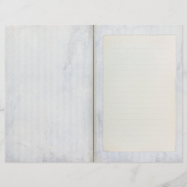 Papel de scrapbook branco-azulado (Frente)