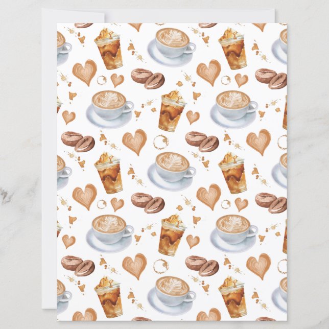 Papel de Scrapbook Cappuccino (Frente)