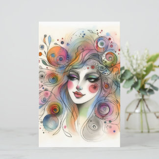 Papel de Scrapbook Caprichoso Pastel Moderno