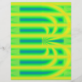 Papel de Scrapbook Catedral Retro Verde Página 2 L