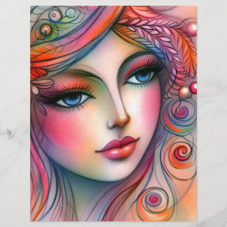 Papel de Scrapbook Colorido Caprichoso
