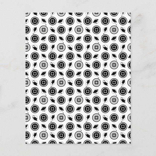 Papel de Scrapbook com Estampa de Formatura em Pre (Frente)