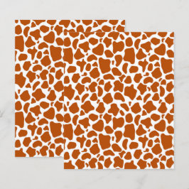 Papel de Scrapbook com Impressão de Manchas Laranj