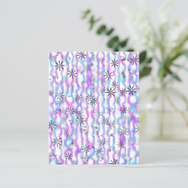 Papel de Scrapbook com Ondas de Estrelas Sonhadora (Em pé/Frente)