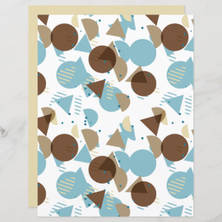 Papel de Scrapbook com Padrão de Arte em Mosaico n