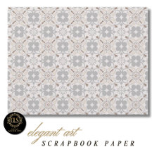 Papel de Scrapbook com Padrão de Azulejo Espanhol 