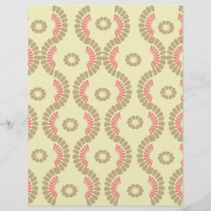 Papel de Scrapbook com Padrão de Curva